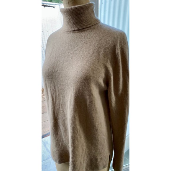 Neiman Marcus Sweaters - Neiman Marcus Camel 100% Cashmere Turtleneck Sweater Size XL